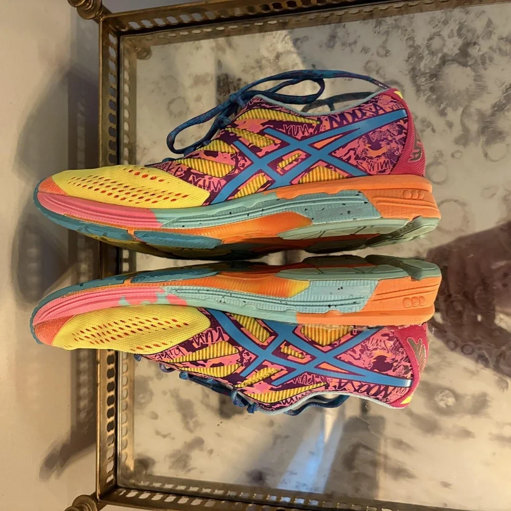 ASICS Gel‎ Noosa Tri Shoes Womens Size 8.5 Multicolor Running Triathlon T580N